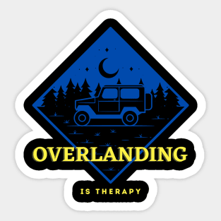 overlanding is therapy Sticker